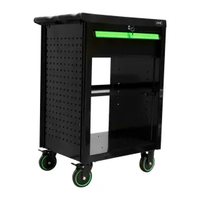 1x Armoire a Roulette Avec 1 Tiroir Vide - Verte