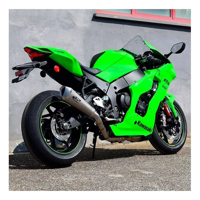 2021-2023 Titanium Kawasaki Ninja ZX-10R Half Pipe Exhaust | Moto Shop 35