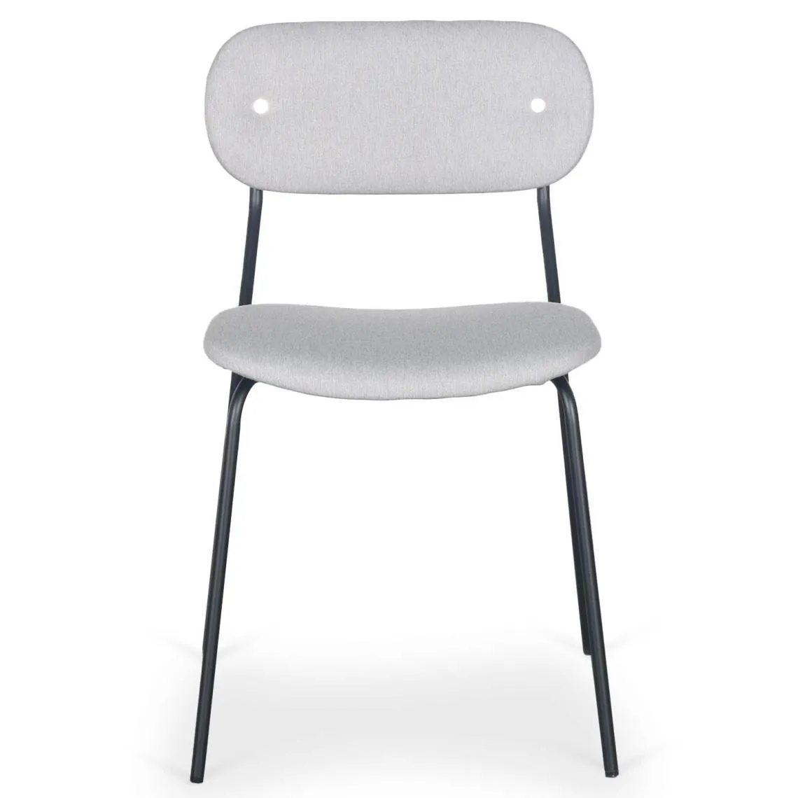 8 Modern Grey Fabric Stellair Chairs | 3 Suisses