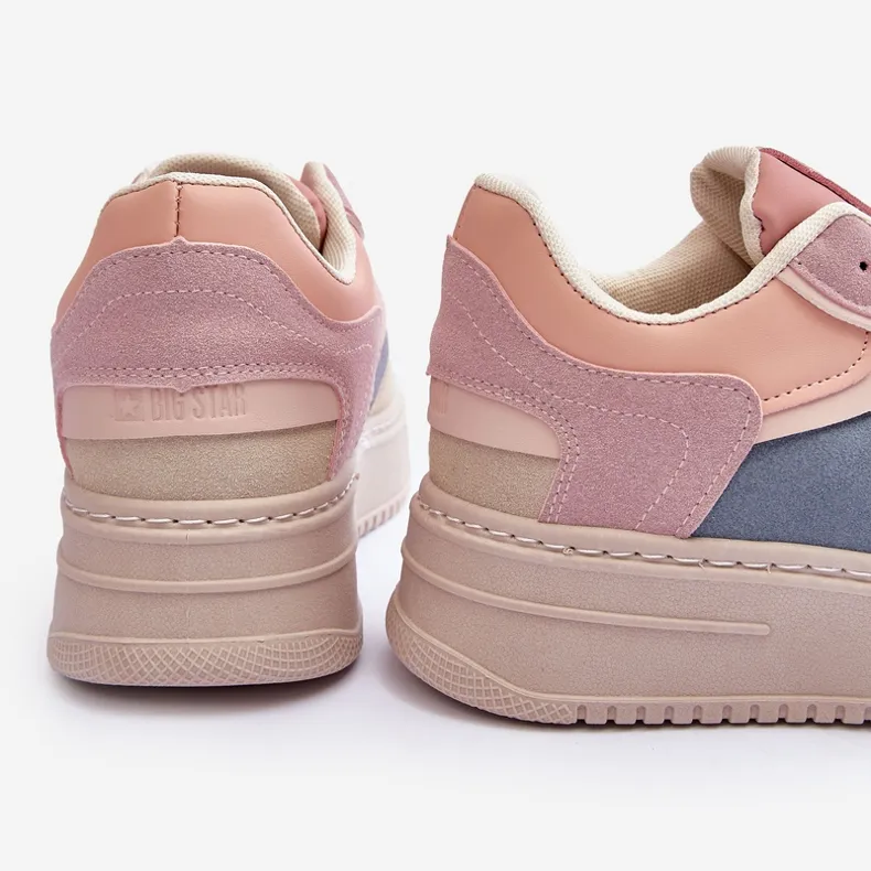 Big Star MM274233 Women's Pink and Beige Athletic Shoes