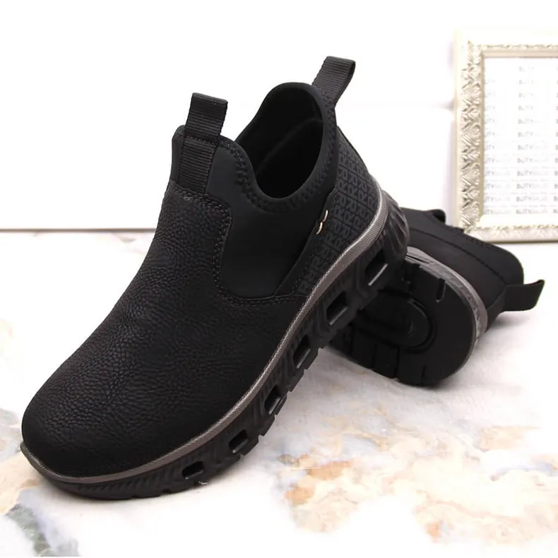 Black Women's Rieker M6053-00 Ankle Strap Comfort Slip-On Shoes