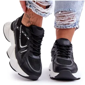 Black women's sports sneakers FG2 Feluci Black sneakers