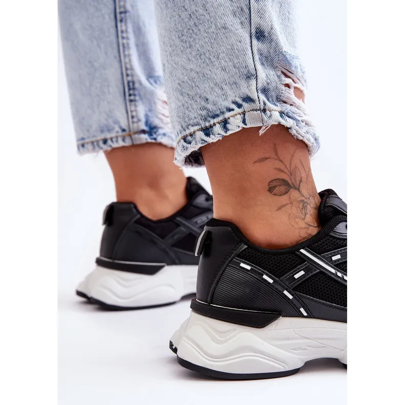 Black women's sports sneakers FG2 Feluci Black sneakers