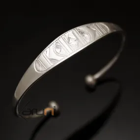Bracelet en argent large Gravé Homme/Femme 24