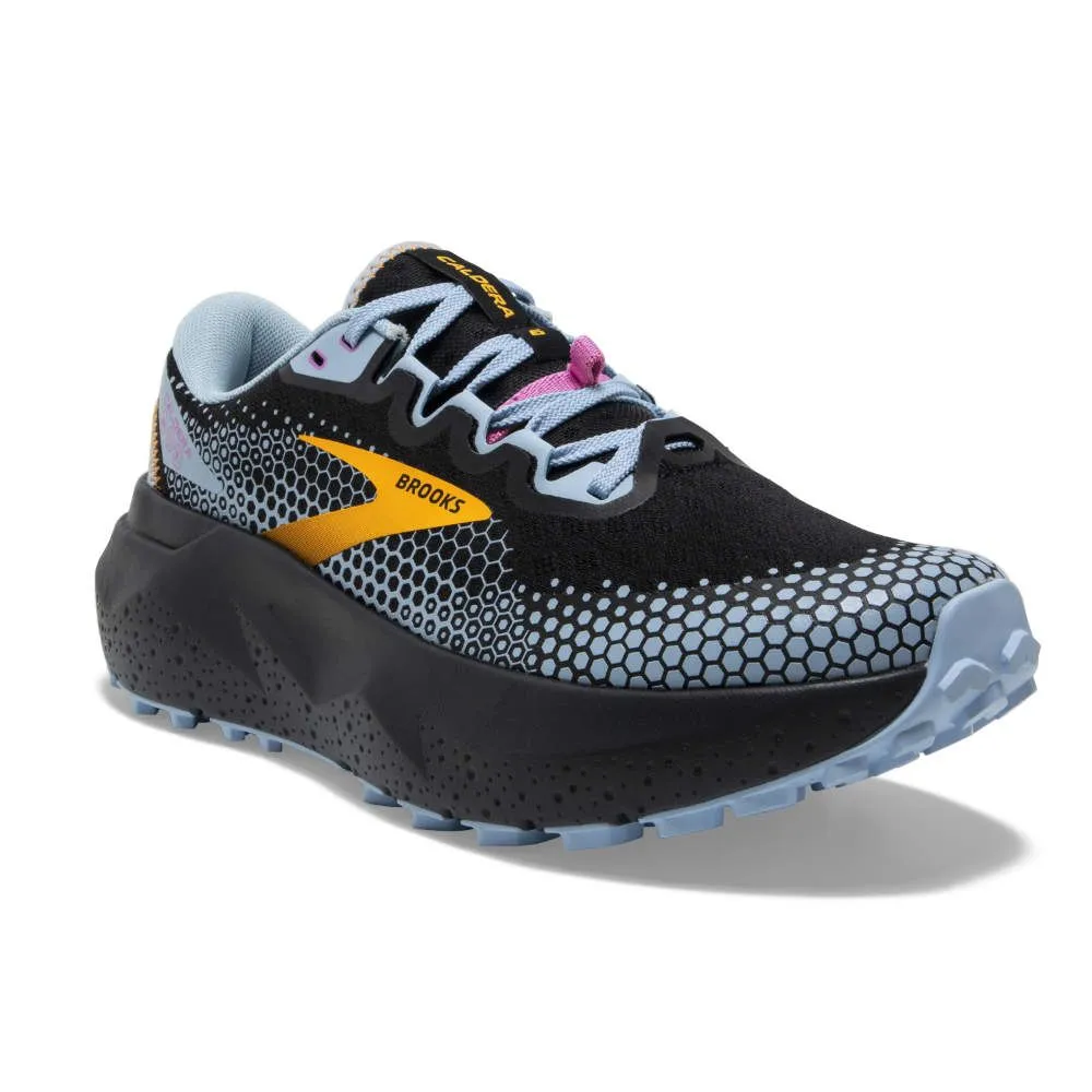 Brooks Caldera 6 Women's Black Blue Yellow Running Shoes 1203661B096