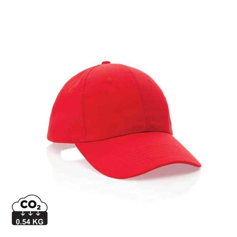 Casquette 6 panneaux en coton recyclé 190gr IMPACT