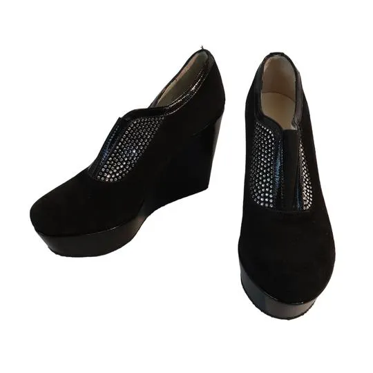 Chaussures compensées noires "Kelton" - Taille 39