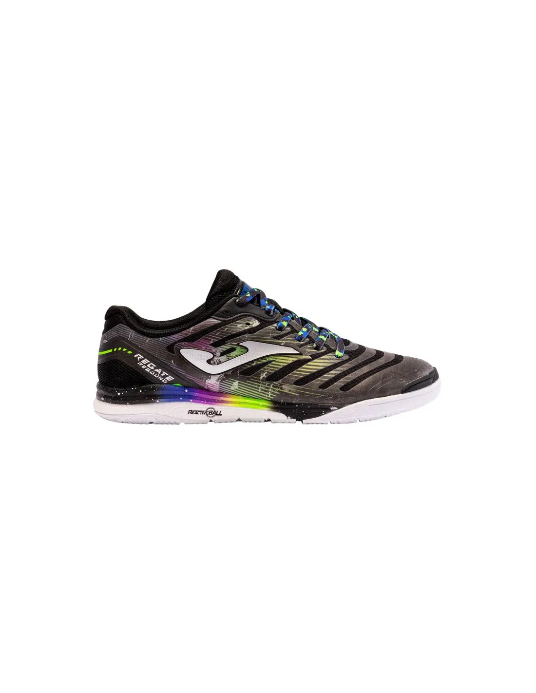 Chaussures de Football Sala Joma Regate Rebound 2401 Noir Intérieur Enfant