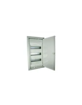 Coffret modulaire encastré 3 rangées 36+6 modules avec porte isolante galbée blanche LEGRAND 001513