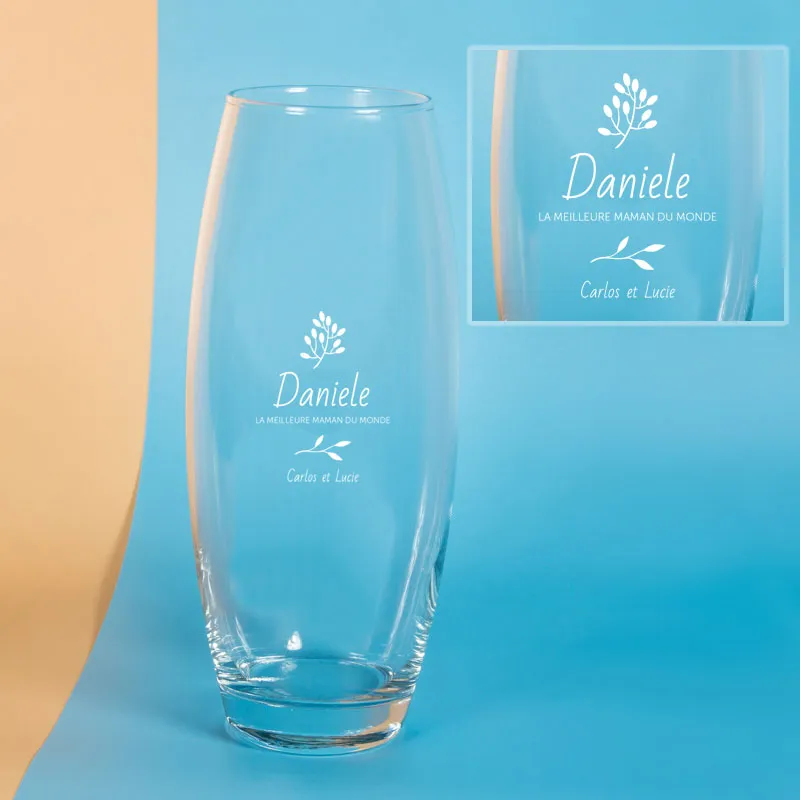 Customized vase for best mom