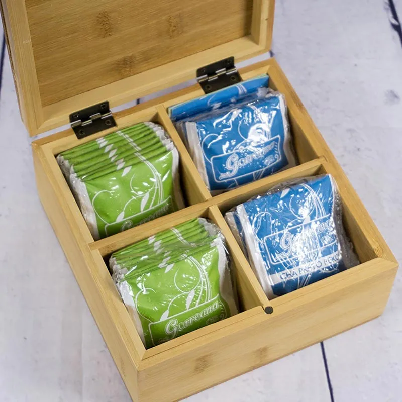 Engraved Bamboo Tea Box for Best Mom