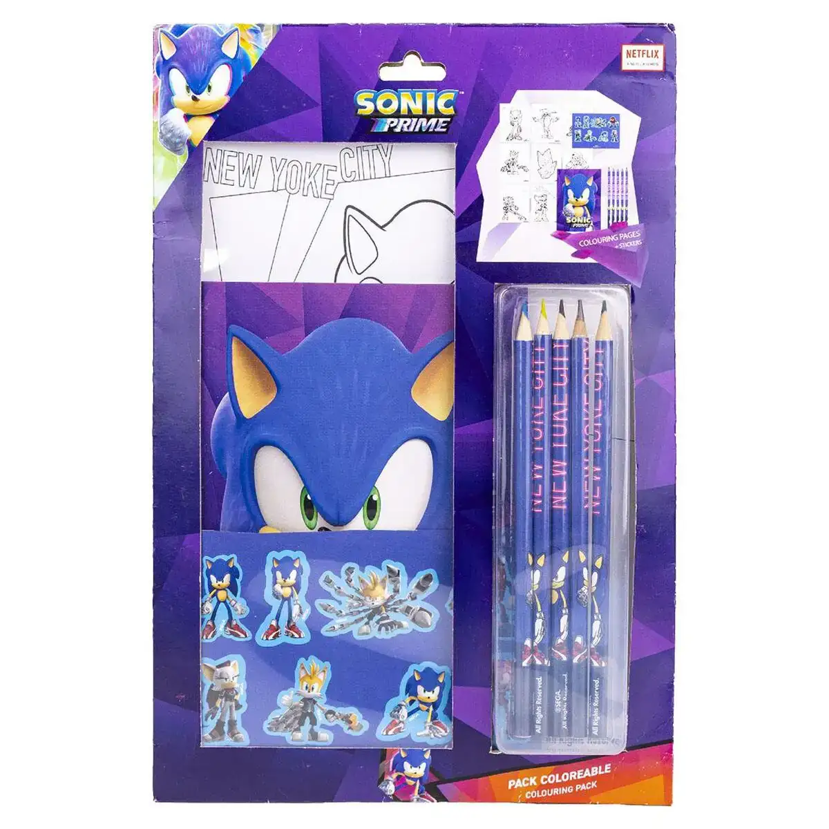 Ensemble de Papeterie Sonic Violet 