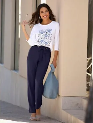 Floral 3/4 Sleeve Tee