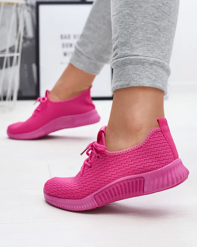Fuchsia Tennis Shoes for Women - Vobbu-Footwear