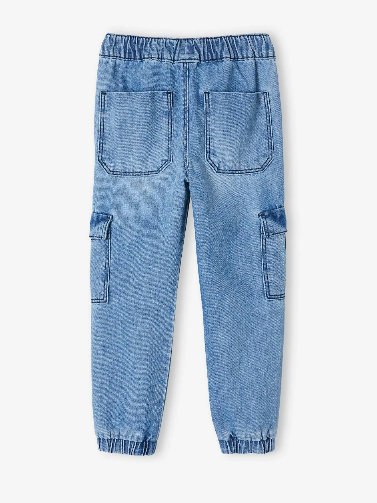 Garçon Easy Pull-On Denim Pantalon - Double Stone Green | Vertbaudet
