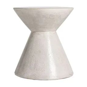 Gray cement coffee table in 43x43x48 cm