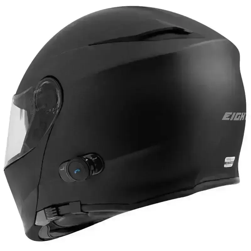 Integrated Bluetooth Motorcycle Helmet - Black