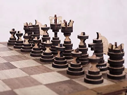 Jeux D’échec En Bois Artistique et pratique 
