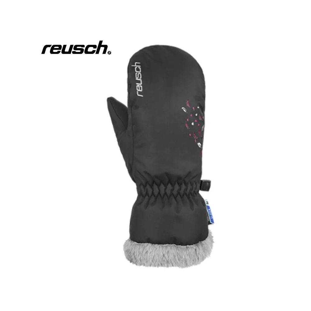 Junior Black REUSCH Marlena R-tex Ski Mittens.