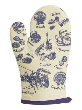 Kitchen Glove Seafood Fishing 18 x 28 cm - Beige