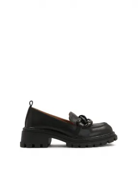 Leather Slip-On Shoes with Caterpillar-Shaped Sole