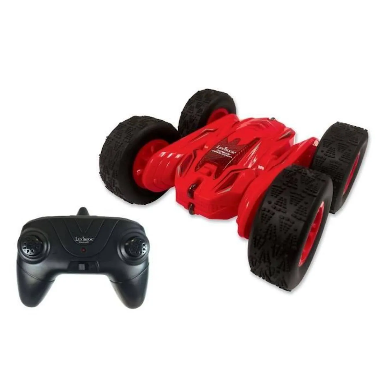 Lexibook Tumbling Crosslander RC Car- 360° Rotation, 2-Wheel Drive, Red Lights