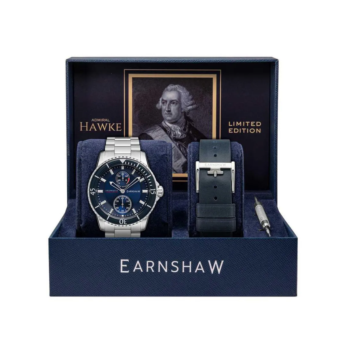 Montre Homme ES-8118-22 - EARNSHAW Hawke coffret | 3 Suisses