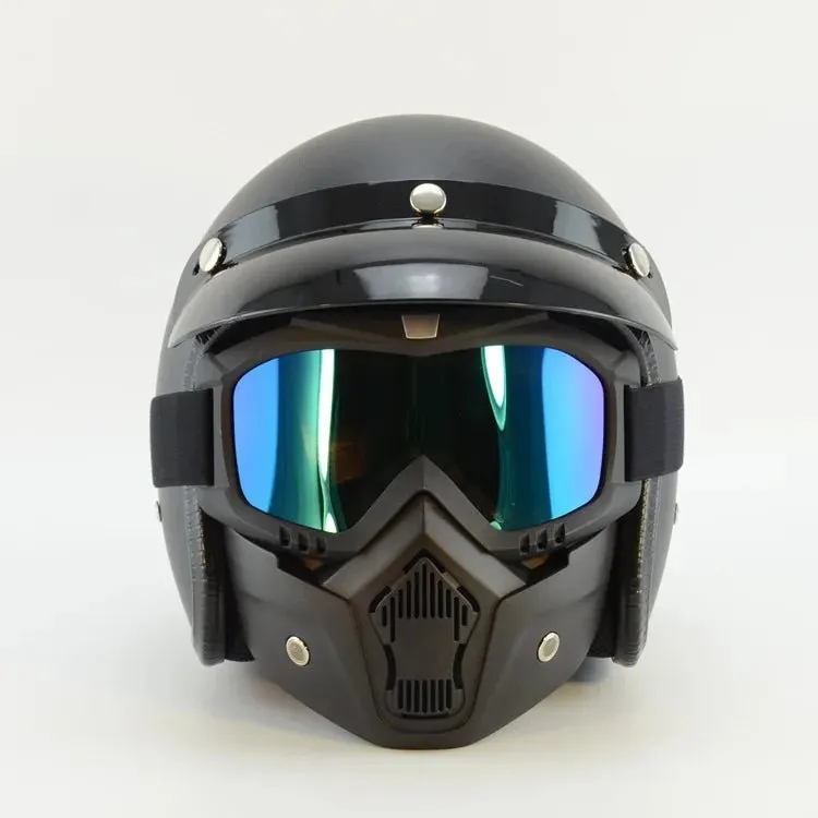 Motorcycle pollution mask and goggles