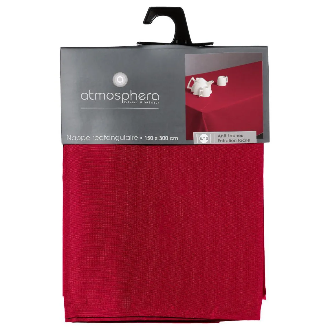 Nappe anti-tâche rouge 150X300 | 3 Suisses