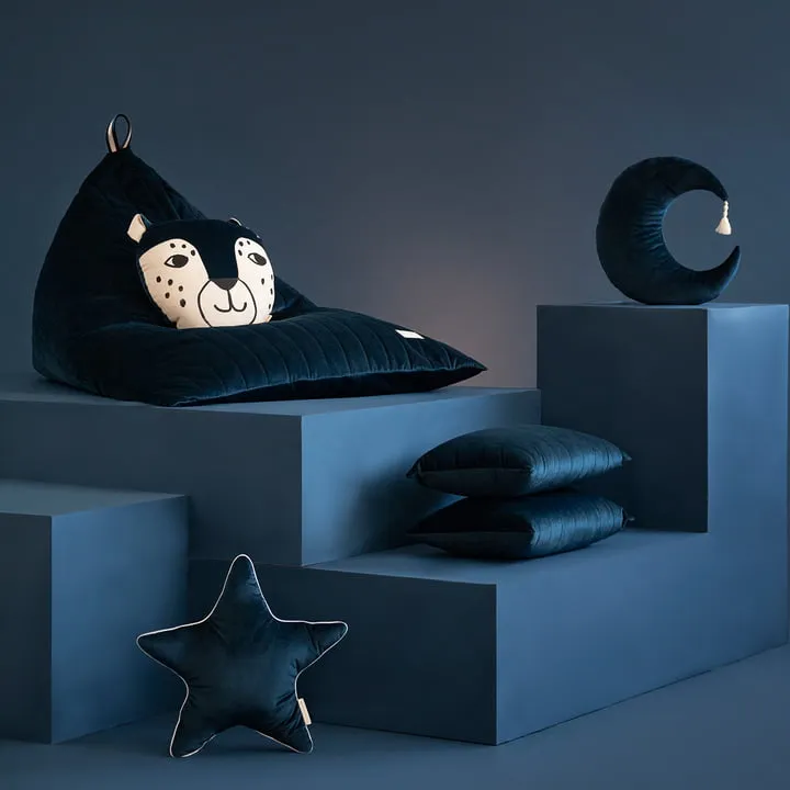 Nobodinoz - Coussin en velours aristote star