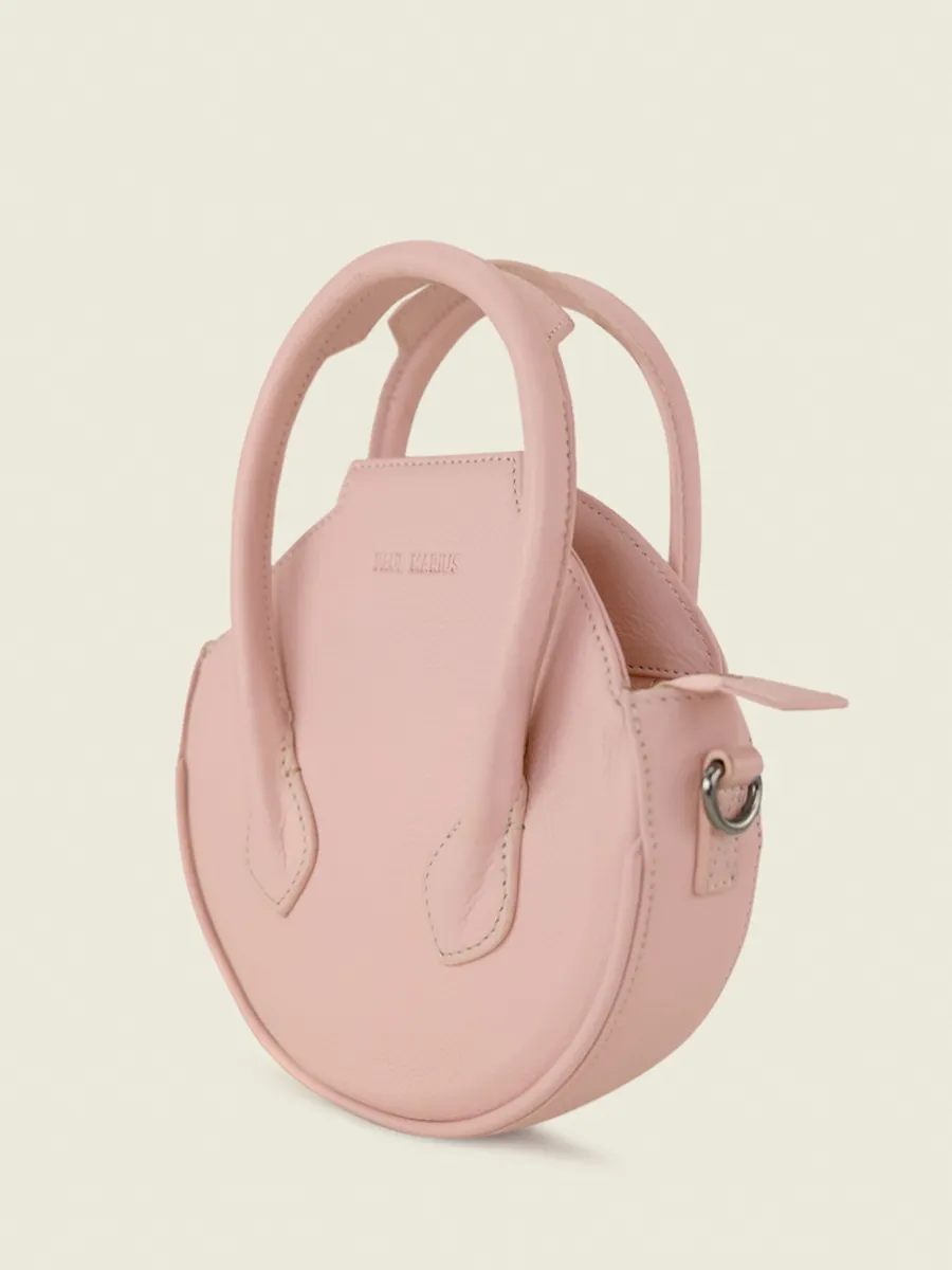 Pink Leather Handbag Women Aline Pastel - Powder Pink
