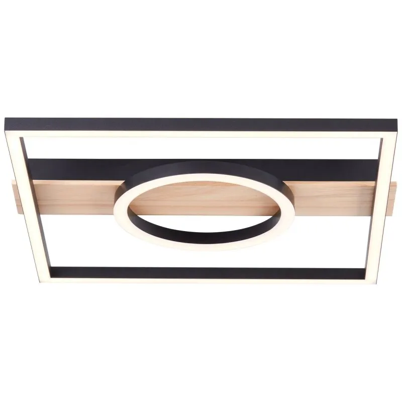 Plafonnier MAUREEN 24W LED Noir-bois H55 P420