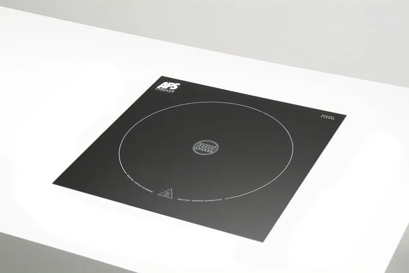 Plaque à induction encastrable APS 355 x 355 cm hauteur : 6 cm 2 000 watts télécommande puissance réglable sur 5 niveaux 12285 a