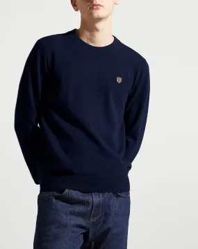 Pull court 100% Laine Logo Blaser bleu marine