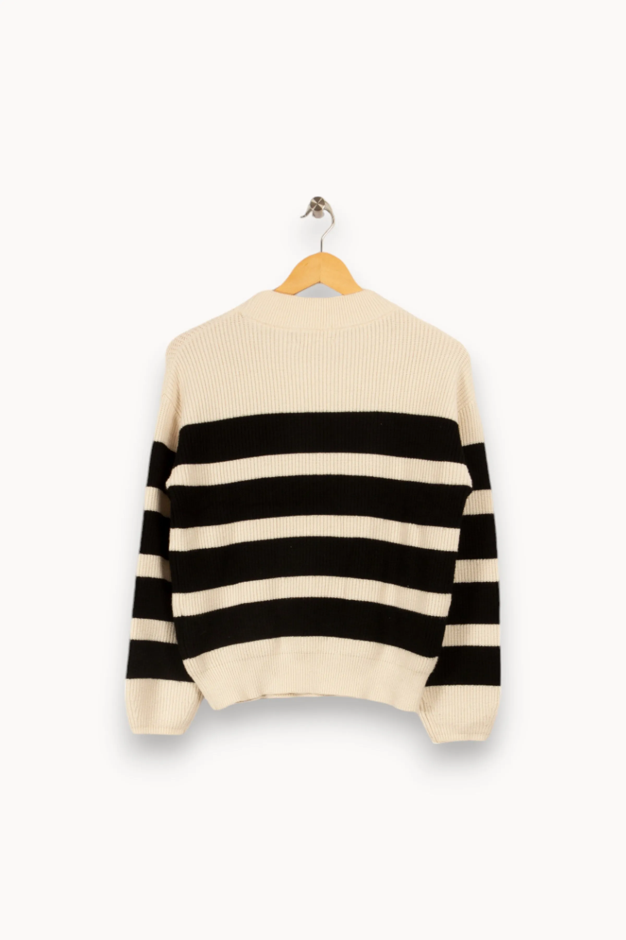 Pull marinière noir et blanc - Taille S/36