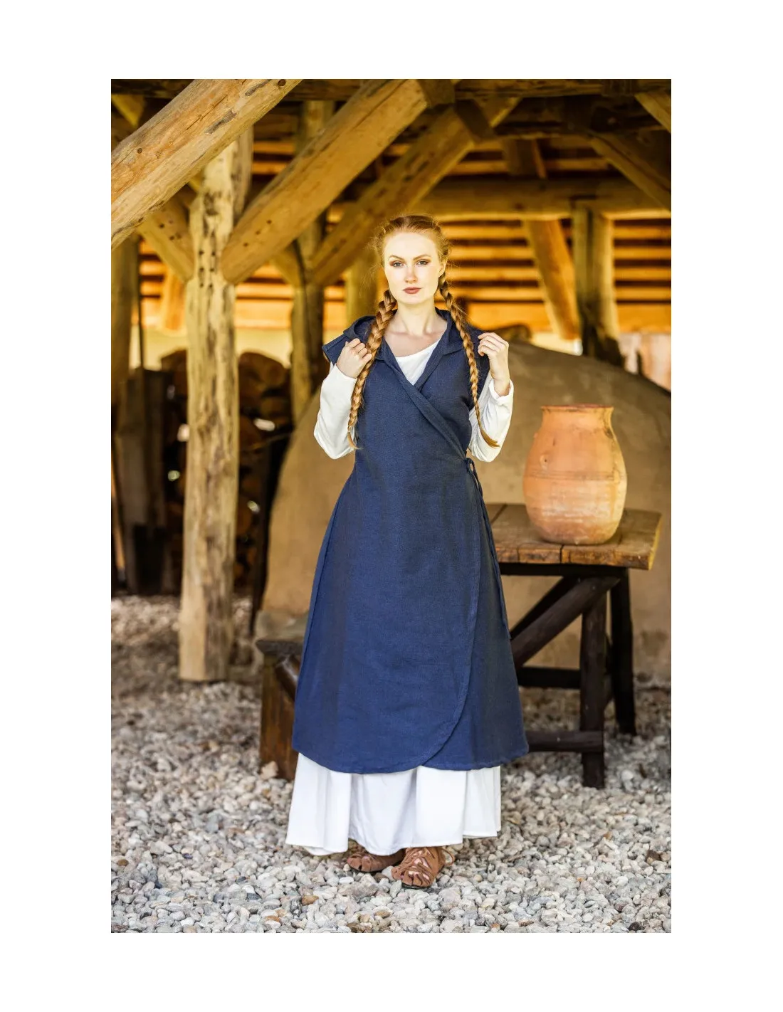Robe ajustable modèle Gerlin, couleur bleue ⚔️ Boutique Épées
