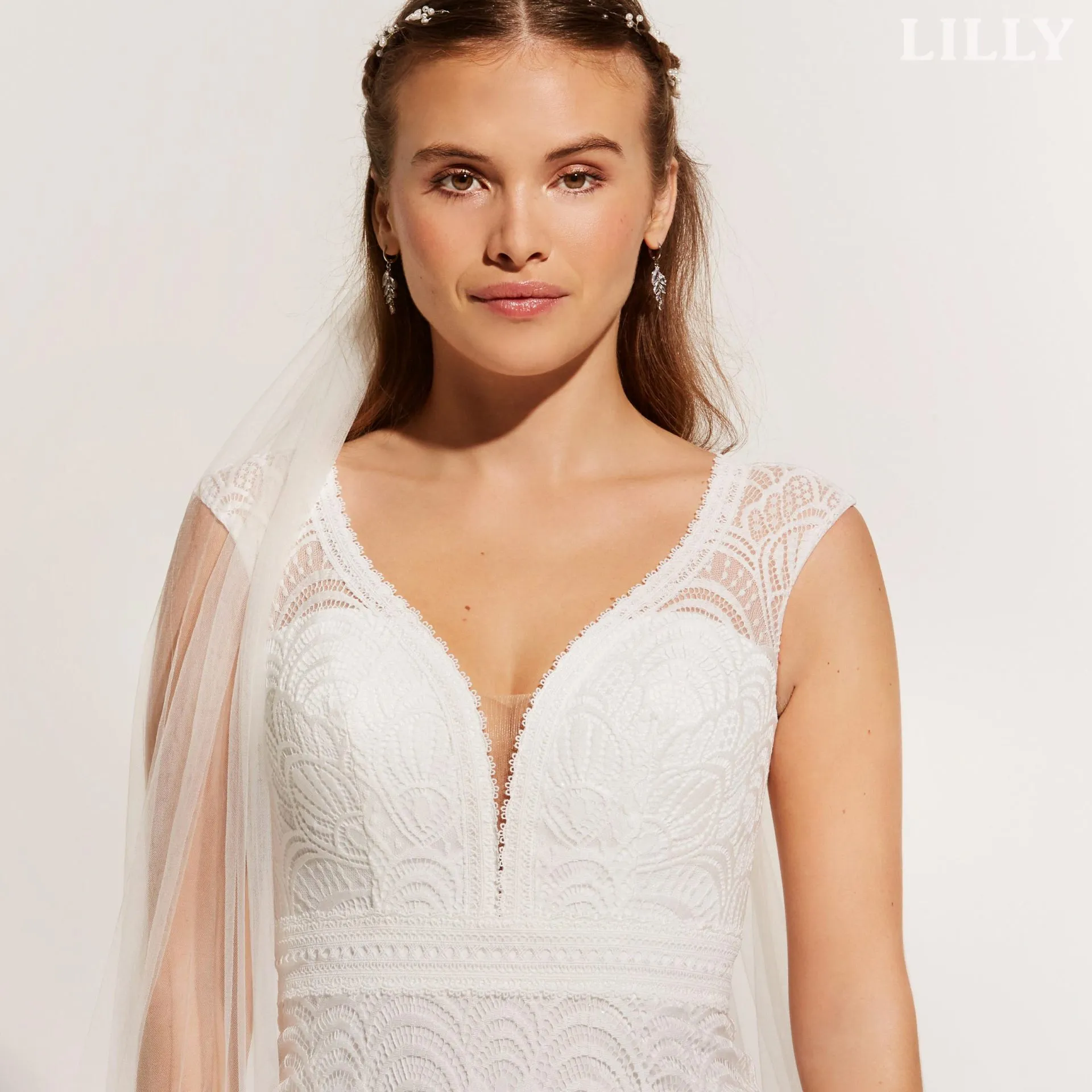 Robe De Mariée Sirène Vintage Blanche