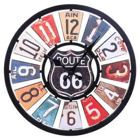 Route 66 Vintage Wall Clock