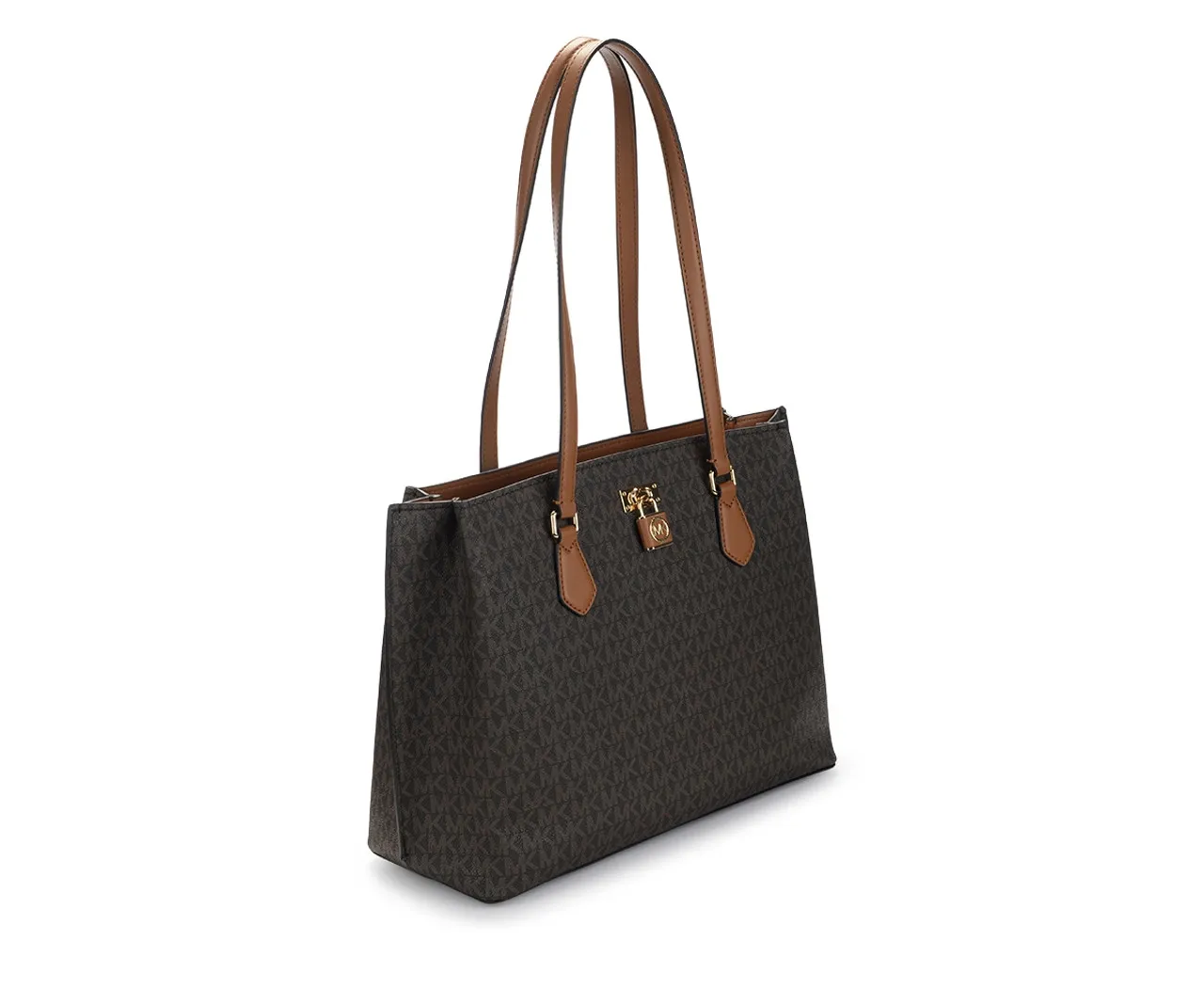 Sac porté épaule Michael Kors Brun rubis avec impression du logo