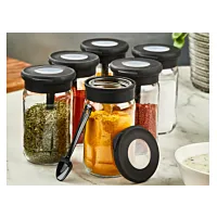 Set De 6 Pots D'Épices - Gris