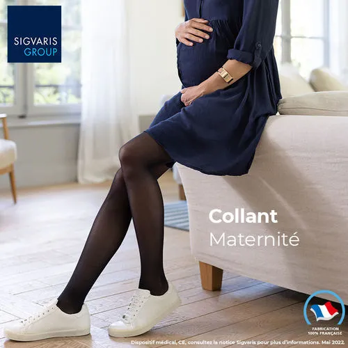 Sigvaris Maternity Support Tights Class 2 - Sheer Maternity Gradient Compression Stockings with Stretchable Belly Support, Avail