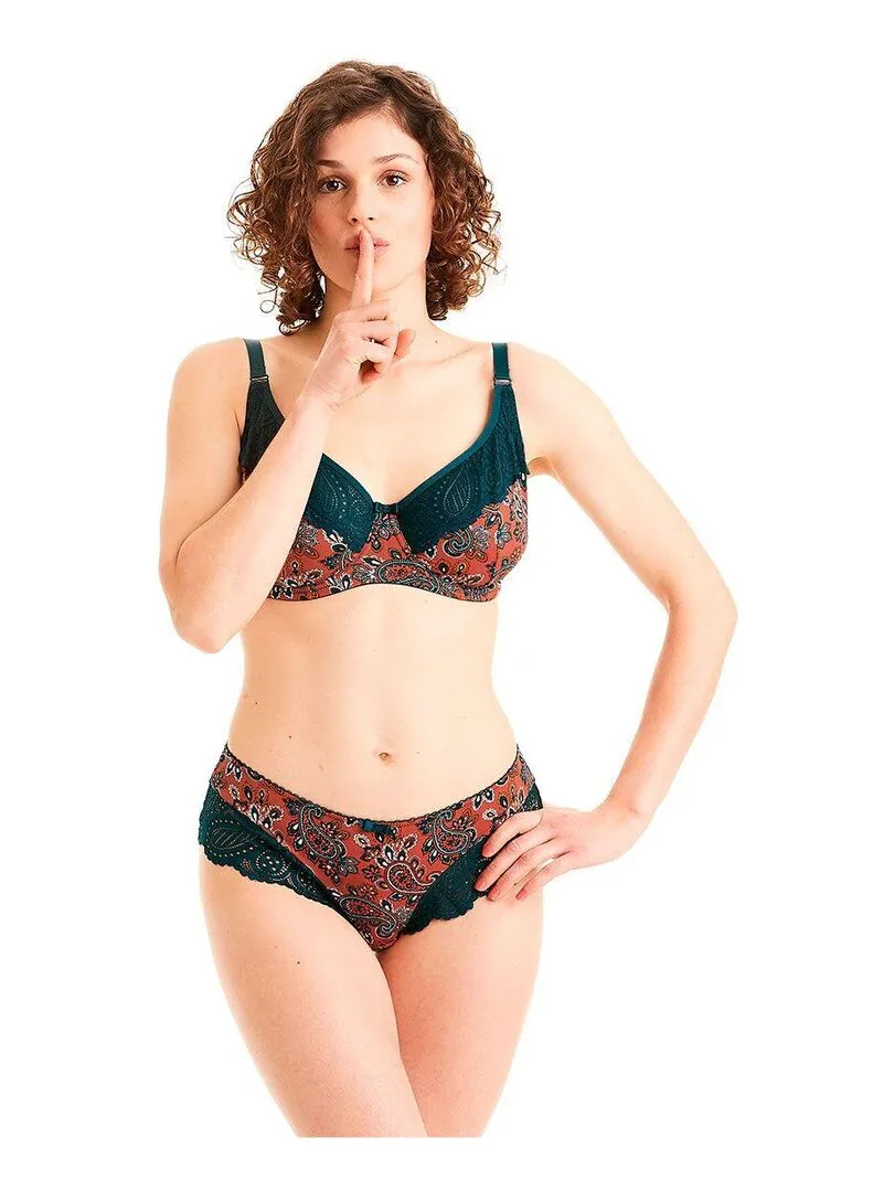Soutien-gorge grand maintien METRO - Pomm'Poire - Marron