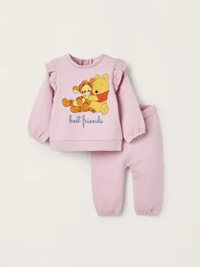 Sweat + Pantalon en Coton pour Nouveau-Né 'Winnie The Pooh'  NATURE TAKEOVER - Rose