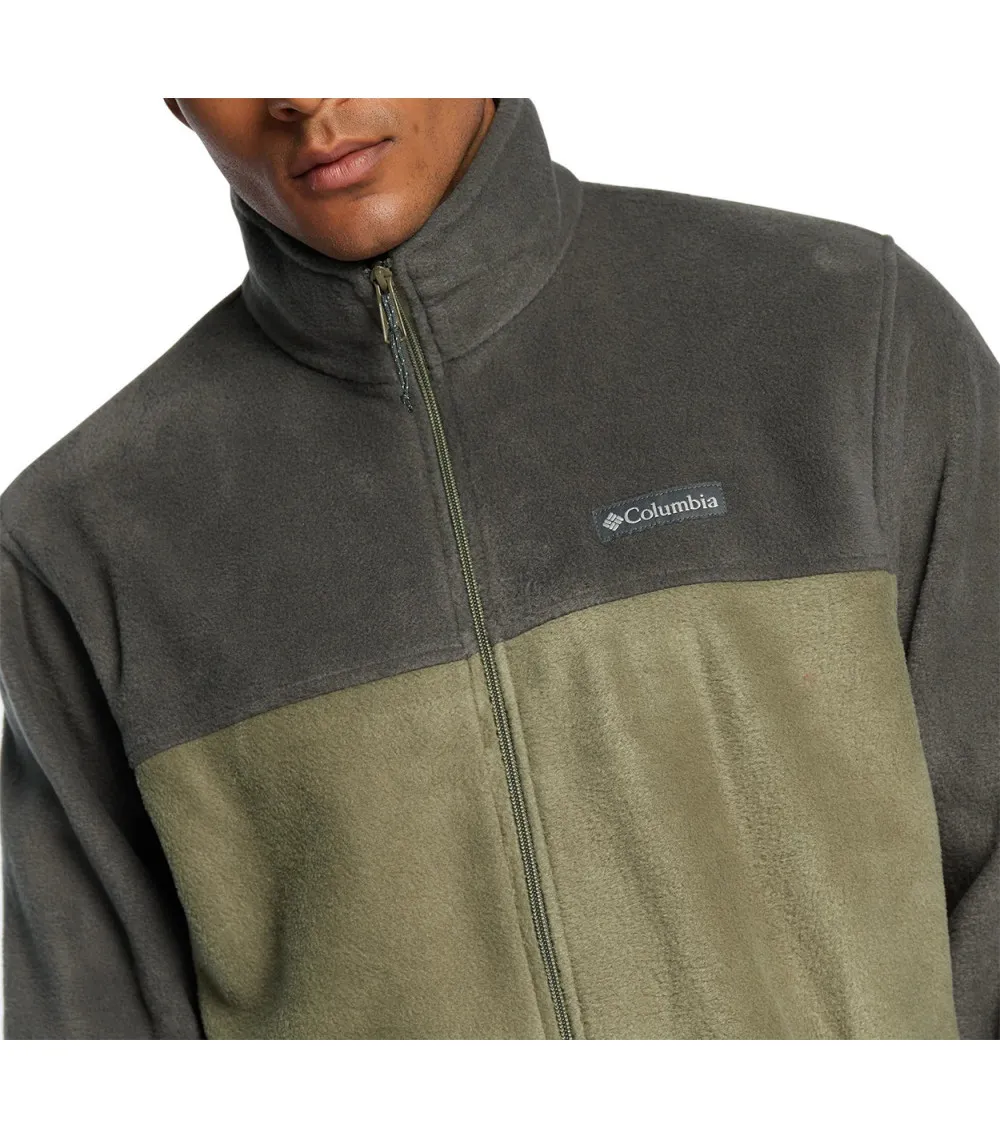Sweat Columbia avec manches longues et col montant kaki