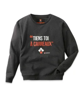 Sweatshirt Carreleur with Humorous Message - Parade KSWEAT