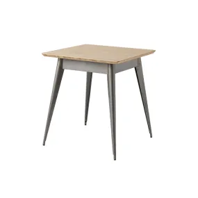 Table     Table 55 70x70 plateau chêne Brut verni           TOLIX