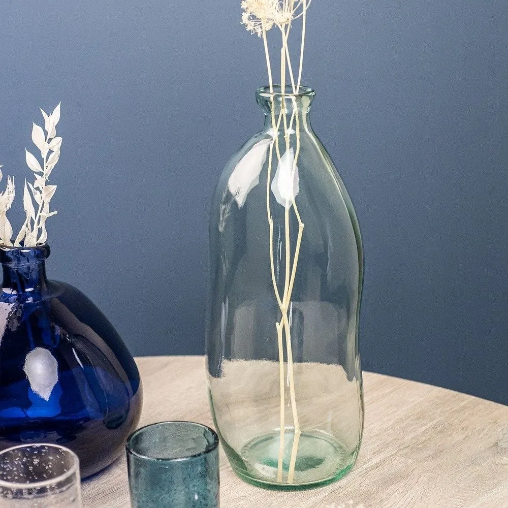 Vase bouteille simplicity 51cm en verre recyclé