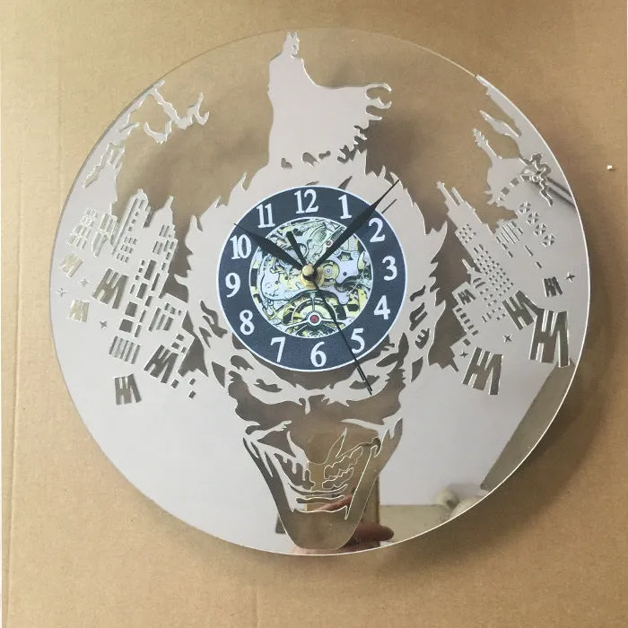 Vintage Vinyl Acrylic Clock