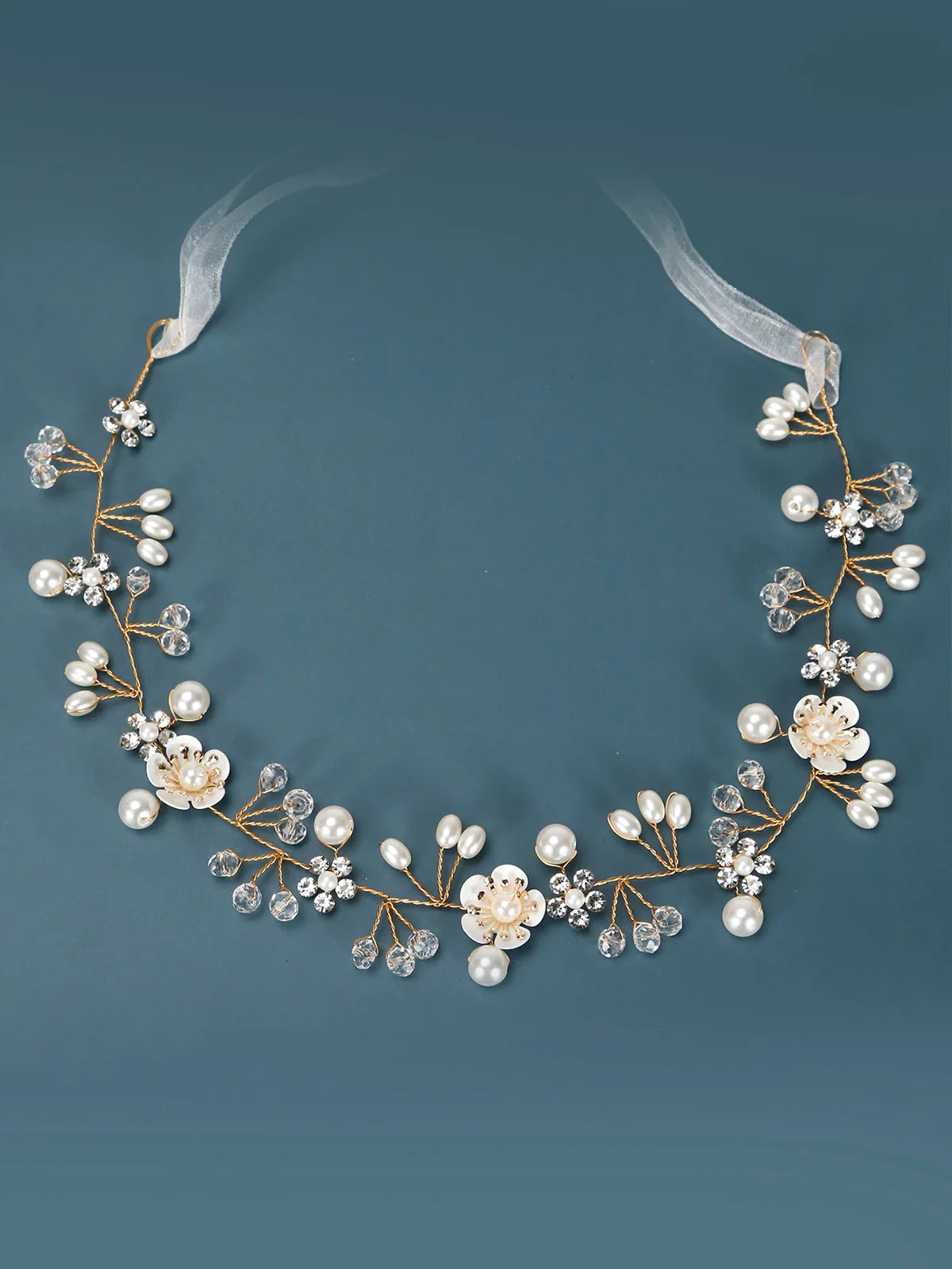 Wedding Hair Vine with Pearls