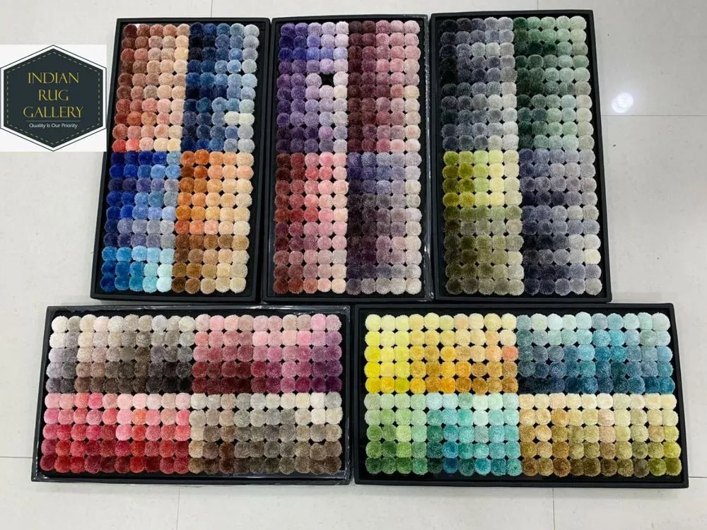 Échantillons de tapis gratuits, color poms boxes pack, le tapis person